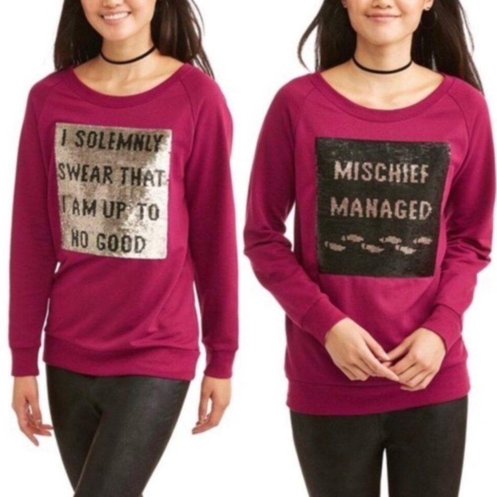 Harry Potter Reverse / Flip Sequin Mauraders Map … - image 1